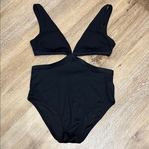 Aerie Black Women Swim One Piece Size Large